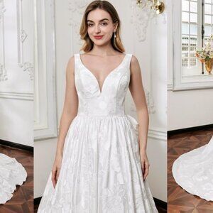 Darius Cordell - WT4888 sleeveless a-line wedding gown